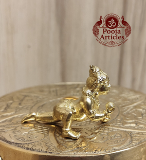 Panchaloha Krishna Idol 1 Inch Pooja Articles