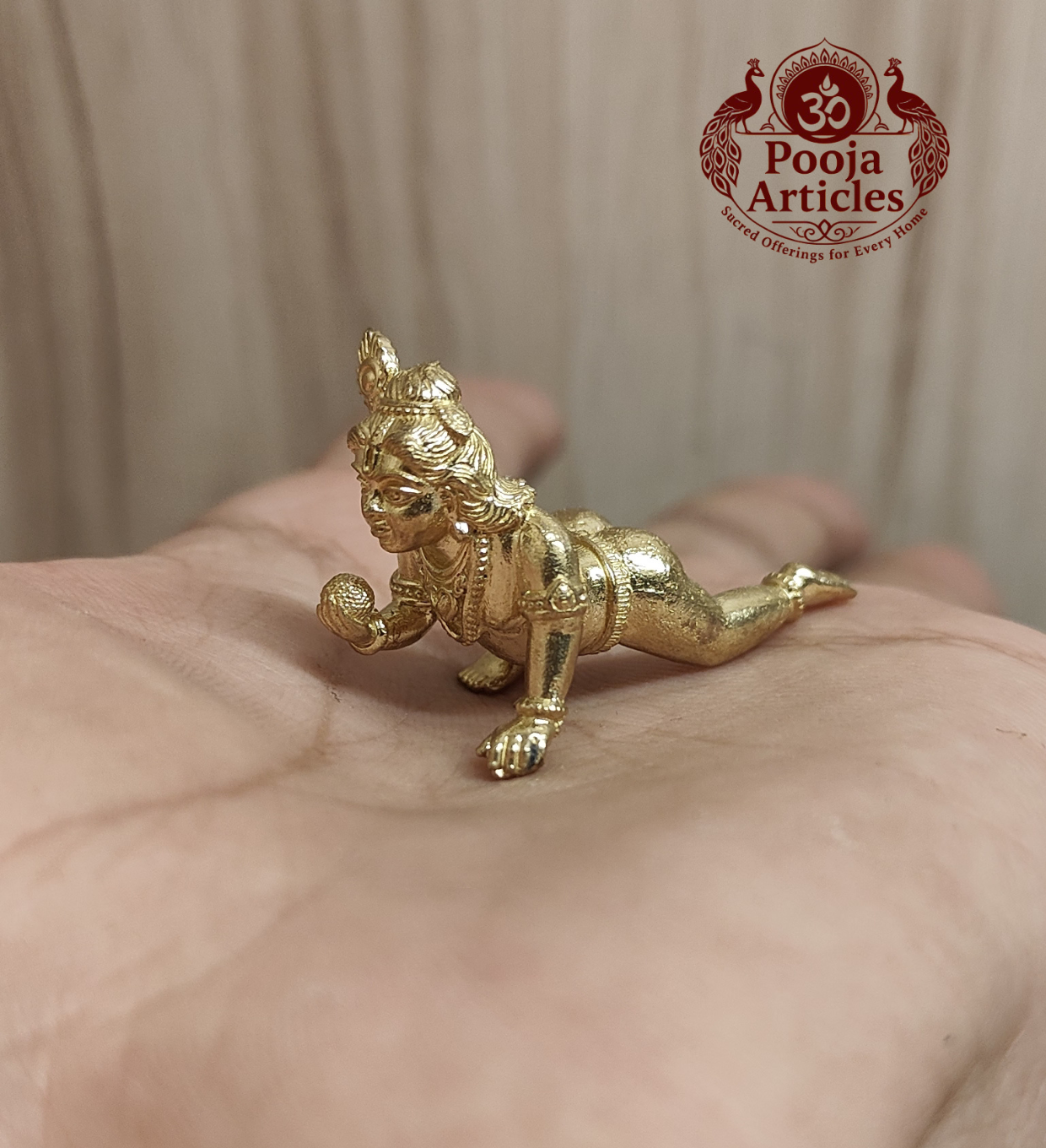 Panchaloha Krishna Idol 1 Inch