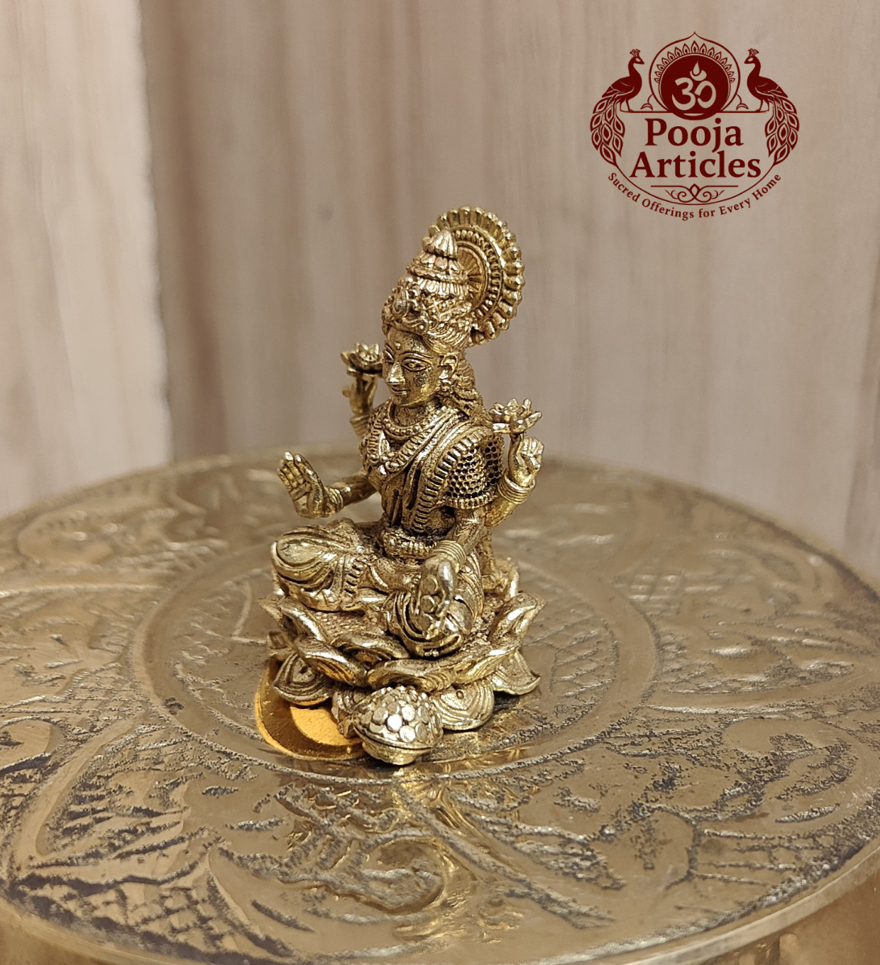 Panchaloha Lakshmi Idol 1.2 Inch Pooja Articles