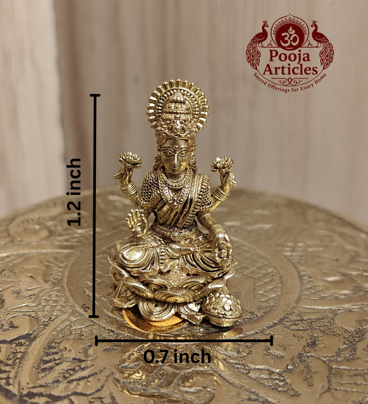 Panchaloha Lakshmi Idol 1.2 Inch