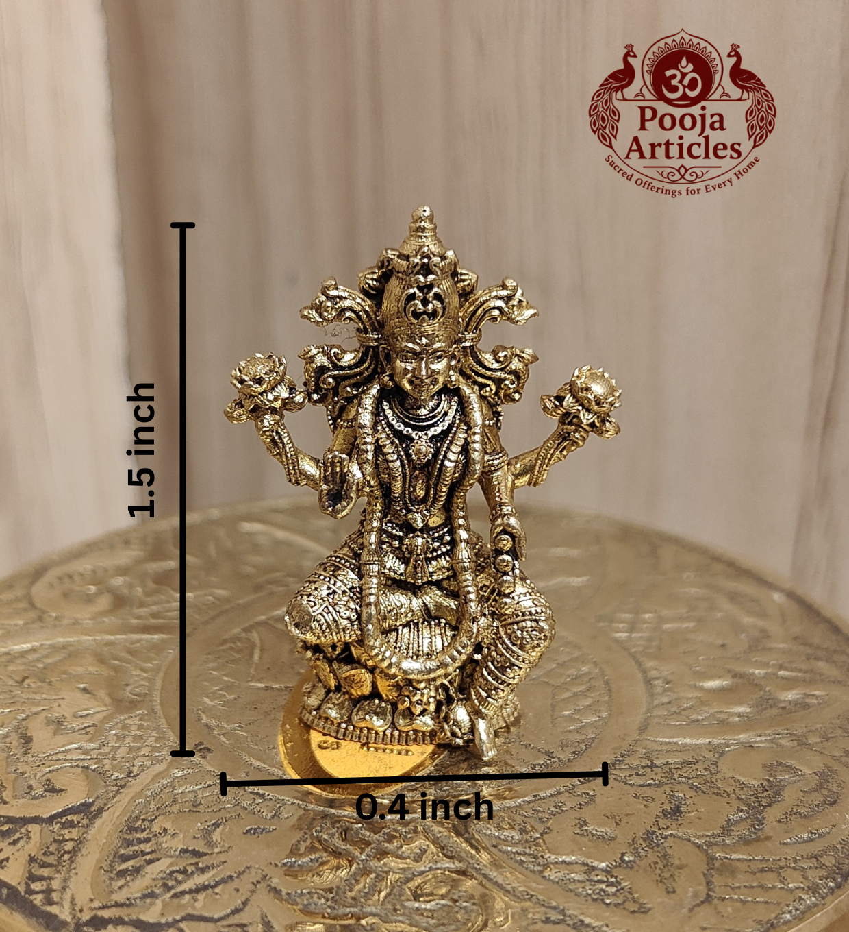 Panchaloha Lakshmi Idol 1.5 Inch