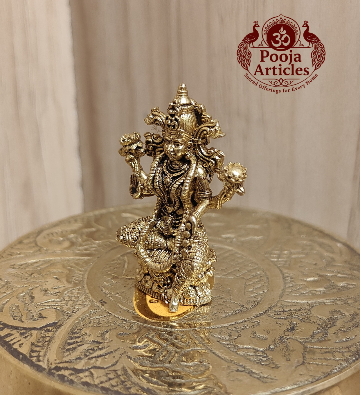 Panchaloha Lakshmi Idol 1.5 Inch Pooja Articles