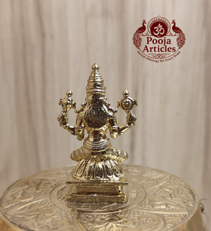 Panchaloha Lakshmi Statue 2 Inch Pooja Articles
