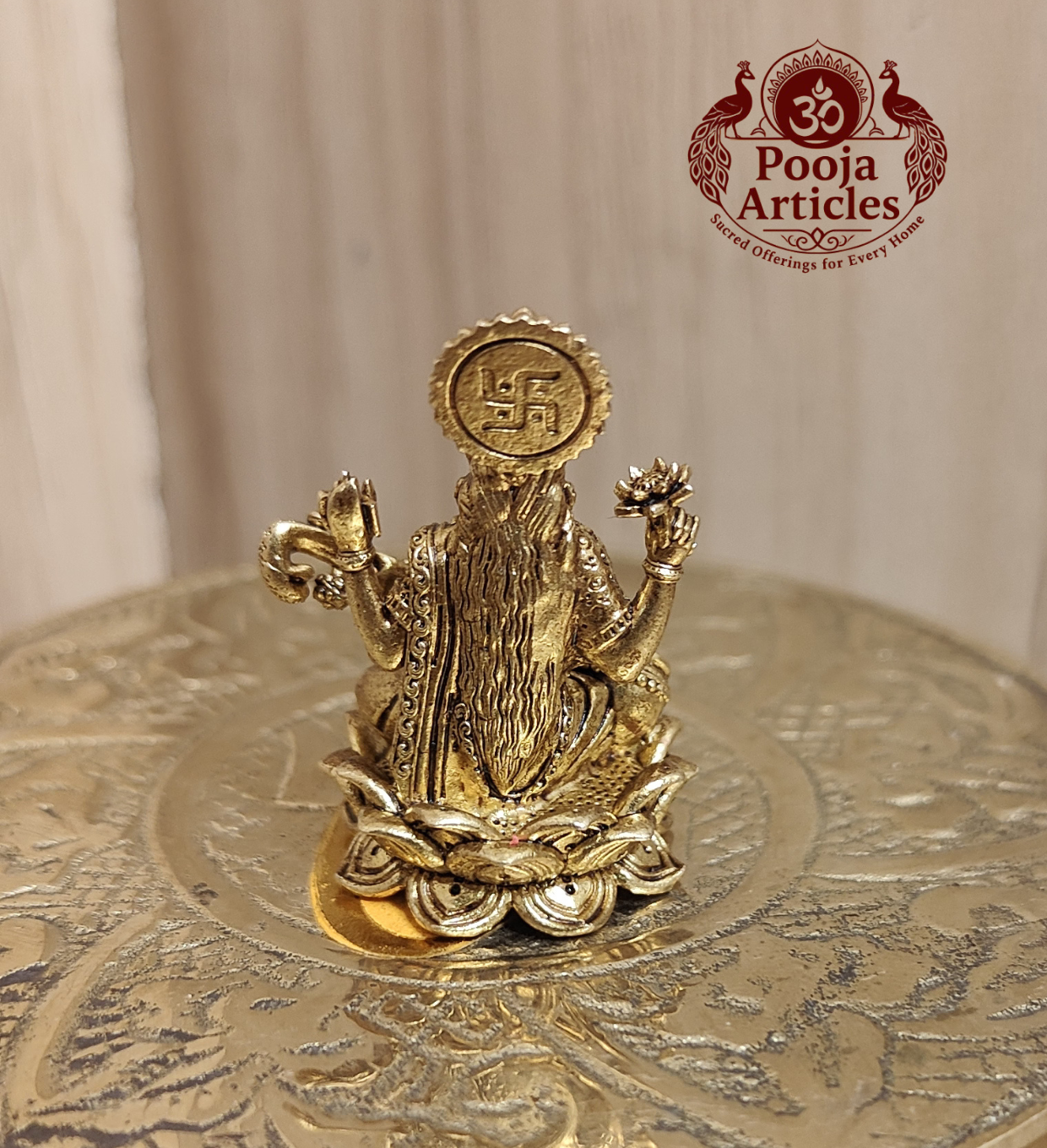 Panchaloha Saraswati Idol 1.2 Inch Pooja Articles