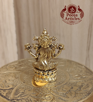 Panchaloha Saraswati Idol 1.5 Inch Pooja Articles