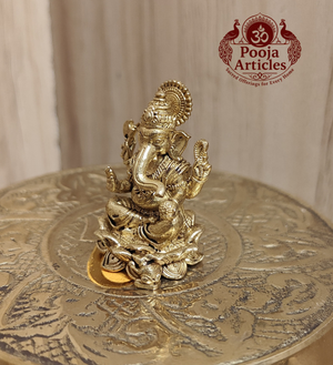 Panchaloha Ganesha Idol 1.2 Inch Pooja Articles