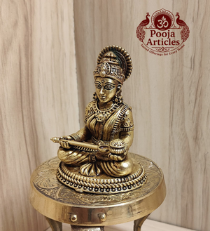 Premium Brass Annapoorani Idol 3 Inch Pooja Articles