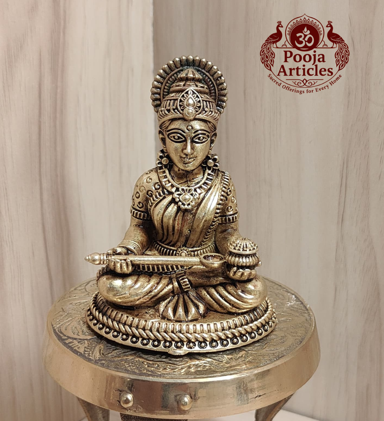 Premium Brass Annapoorani Idol 3 Inch