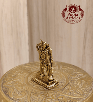 Premium Brass Karuppasamy Statue 1.5 Inch Pooja Articles