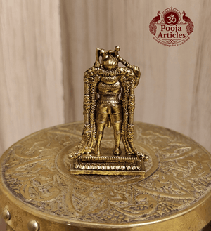 Premium Brass Karuppasamy Statue 1.6 Inch Pooja Articles