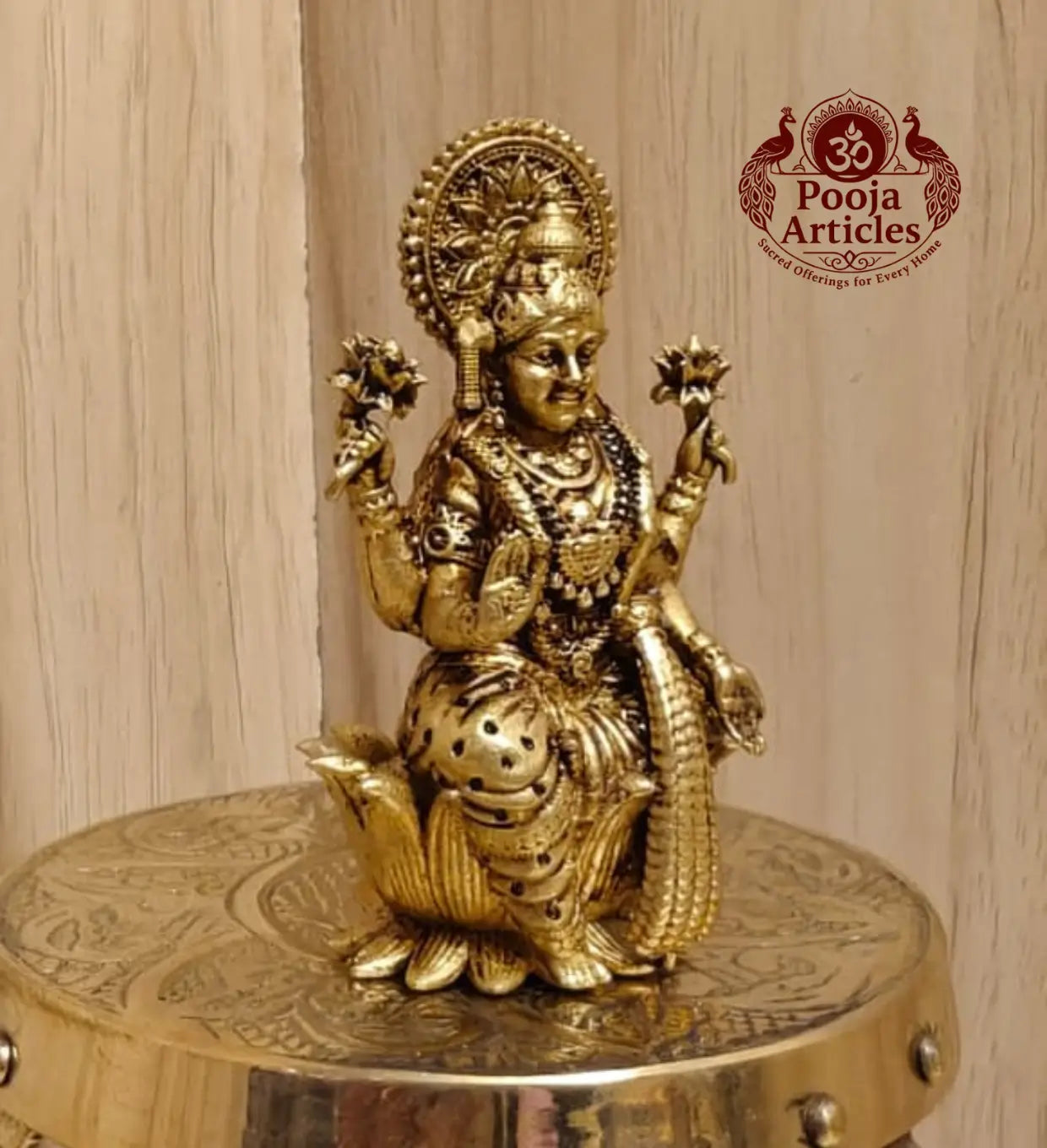 Premium Brass Lakshmi Statue 2.6 Inch