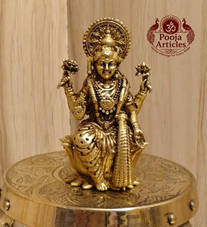 Premium Brass Lakshmi Statue 2.6 Inch