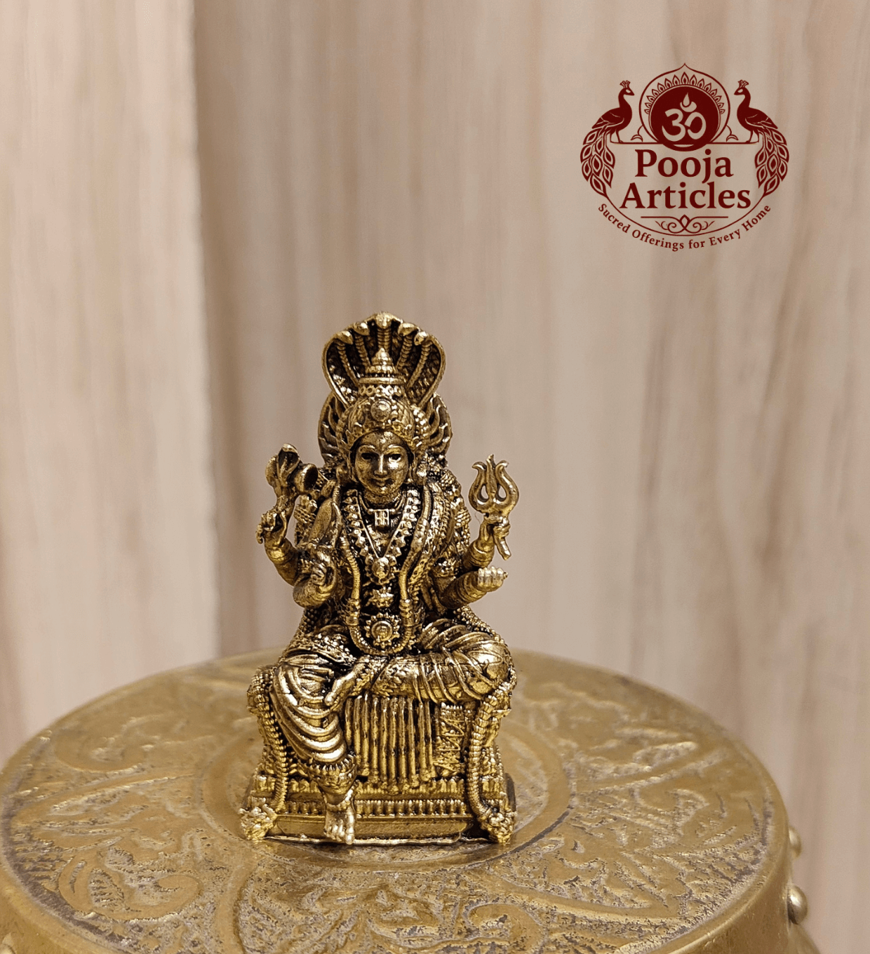 Premium Brass Mariamman Statue 2 Inch