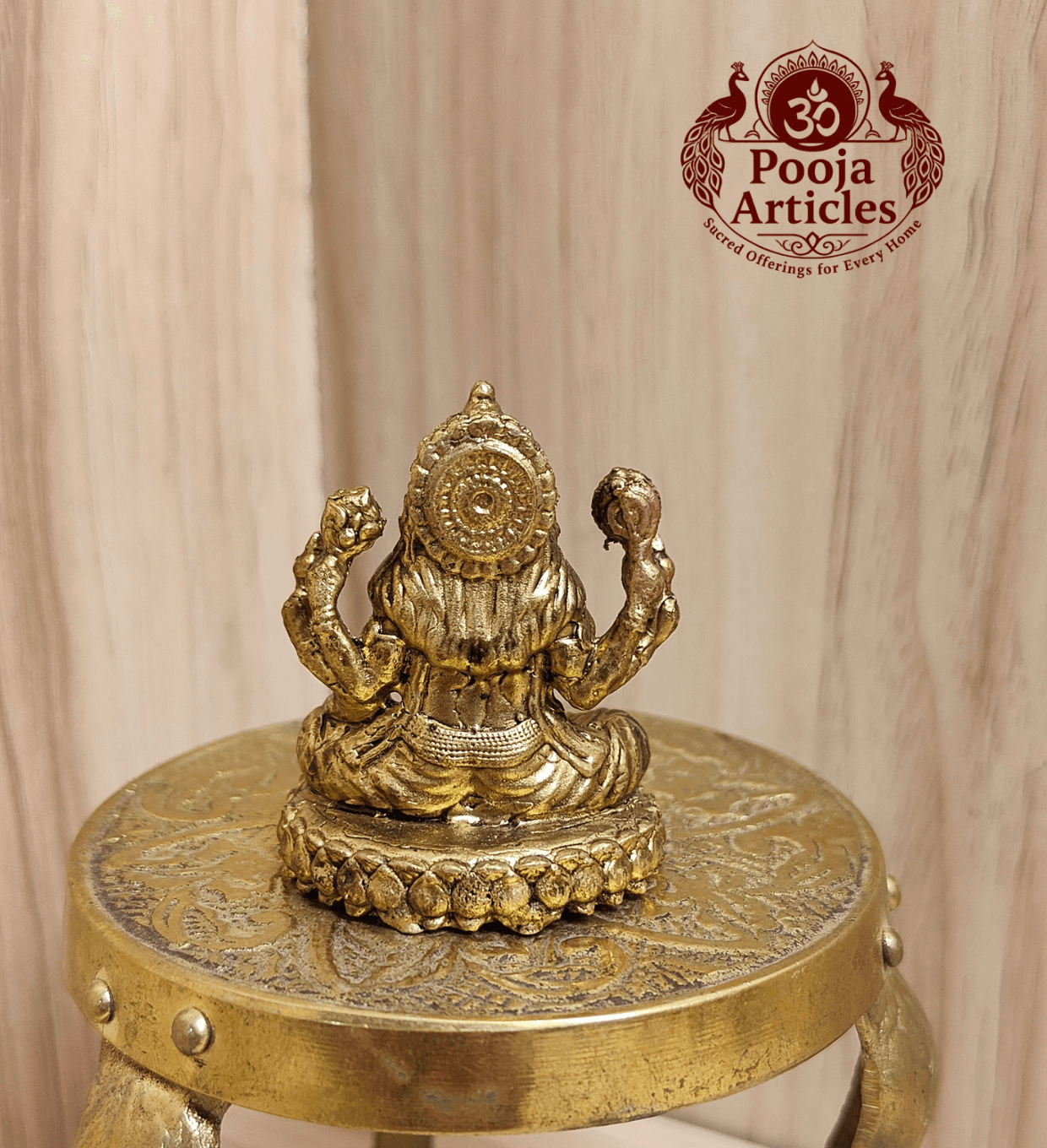 Premium Brass Narasimha Statue 1.7 Inch Pooja Articles