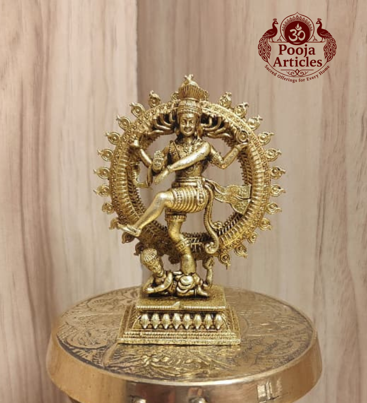 Premium Brass Nataraja Statue 2.9 Inch