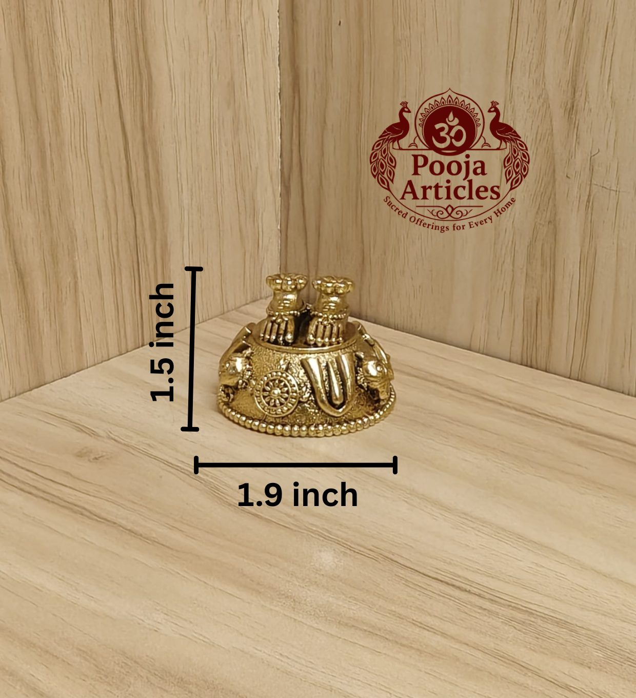 Premium Brass Perumal Padham 1.5 Inch