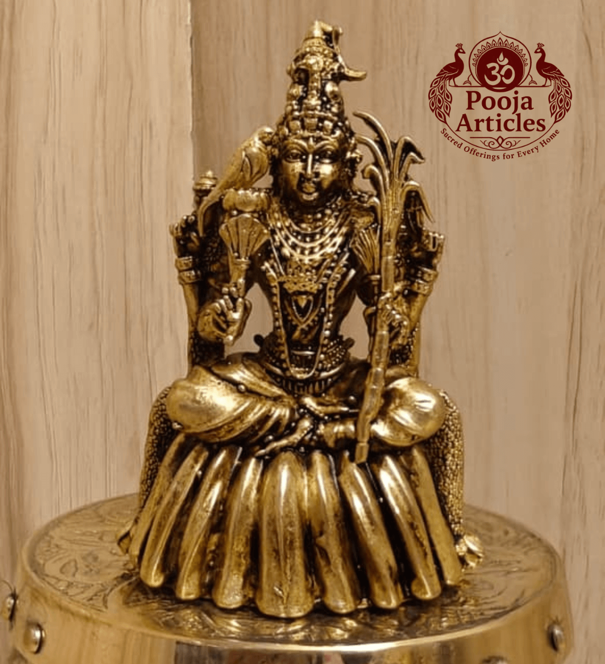 Premium Brass Rajarajeshwari Statue 3 Inch