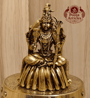 Premium Brass Rajarajeshwari Statue 3 Inch