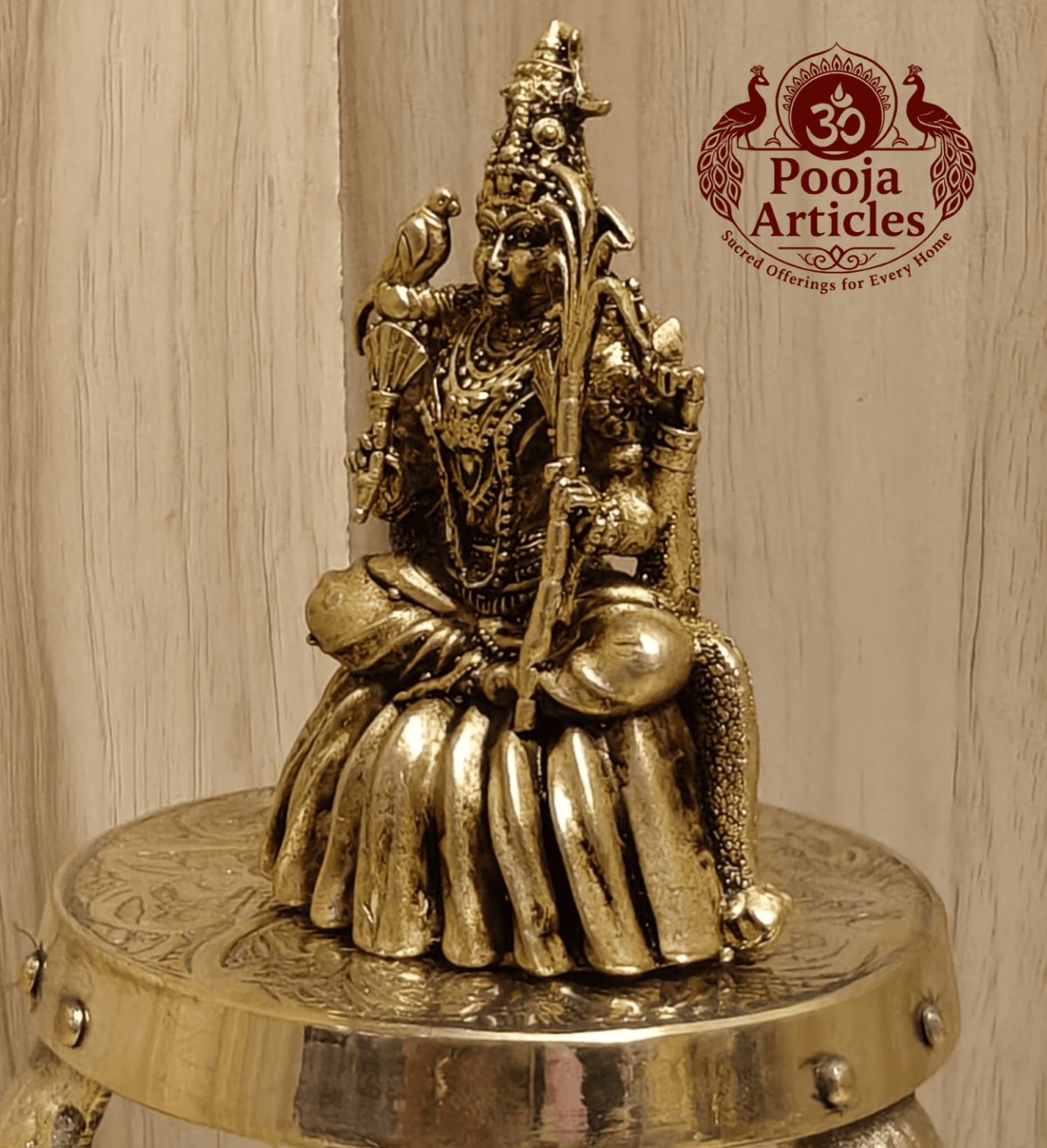 Premium Brass Rajarajeshwari Statue 3 Inch