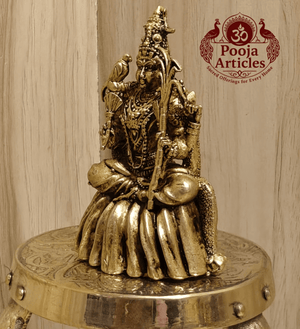 Premium Brass Rajarajeshwari Statue 3 Inch