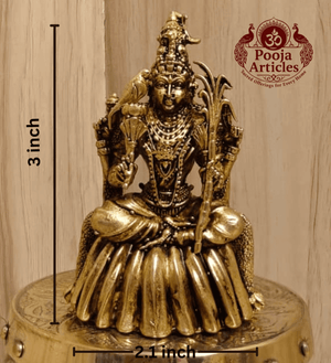 Premium Brass Rajarajeshwari Statue 3 Inch