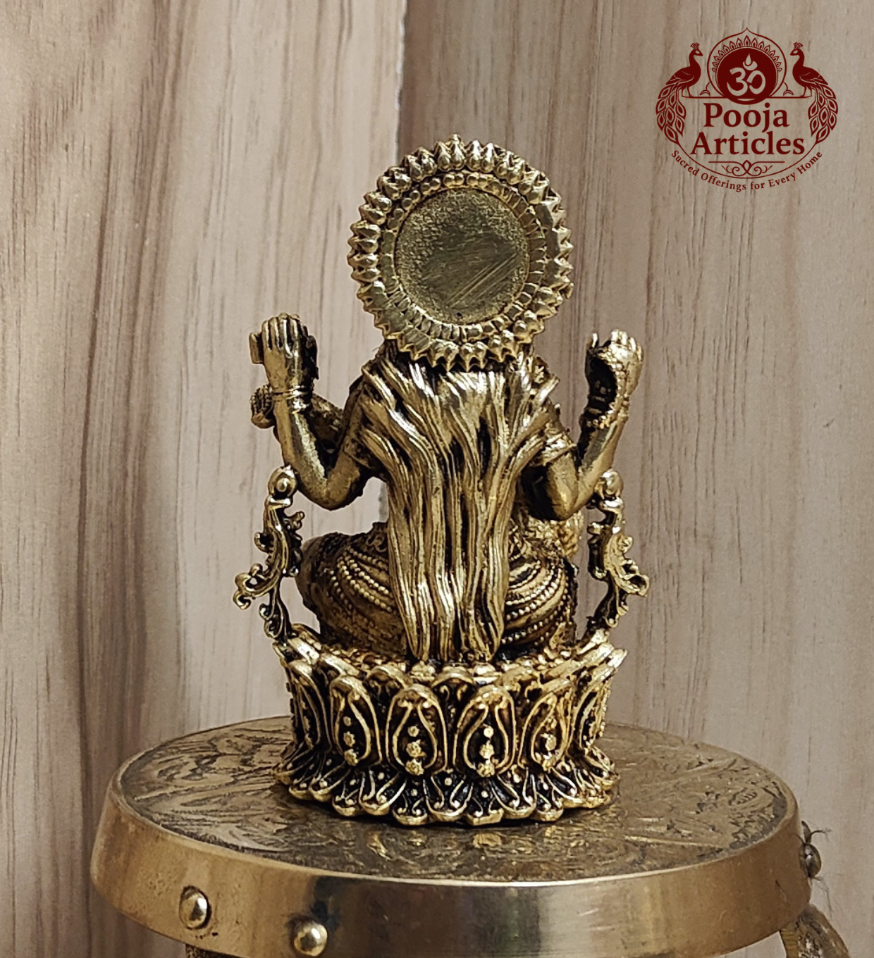 Premium Brass Saraswati Idol 3 Inch Pooja Articles