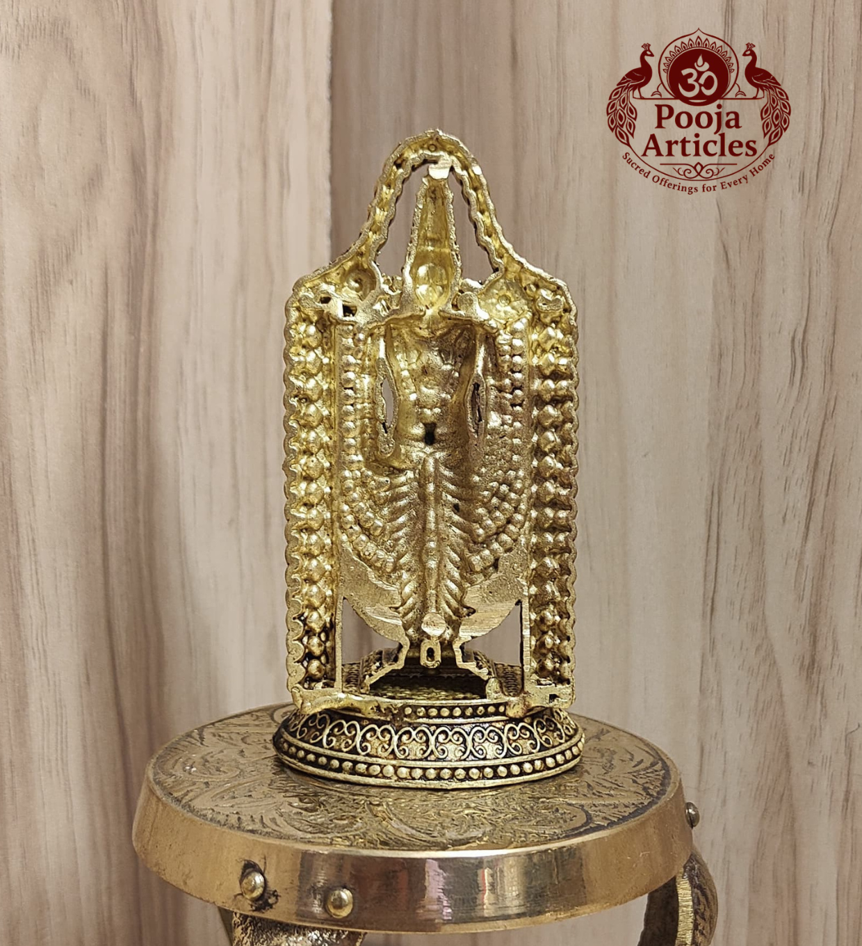 Premium Brass Venkateswara Swamy Idol 3.6 Inch Pooja Articles
