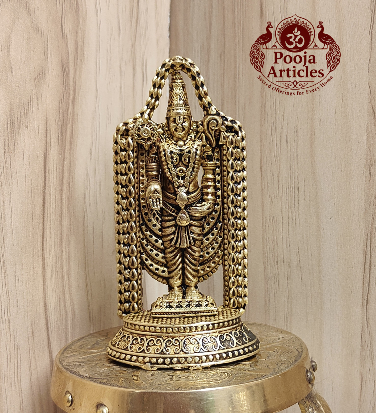 Premium Brass Venkateswara Swamy Idol 3.6 Inch