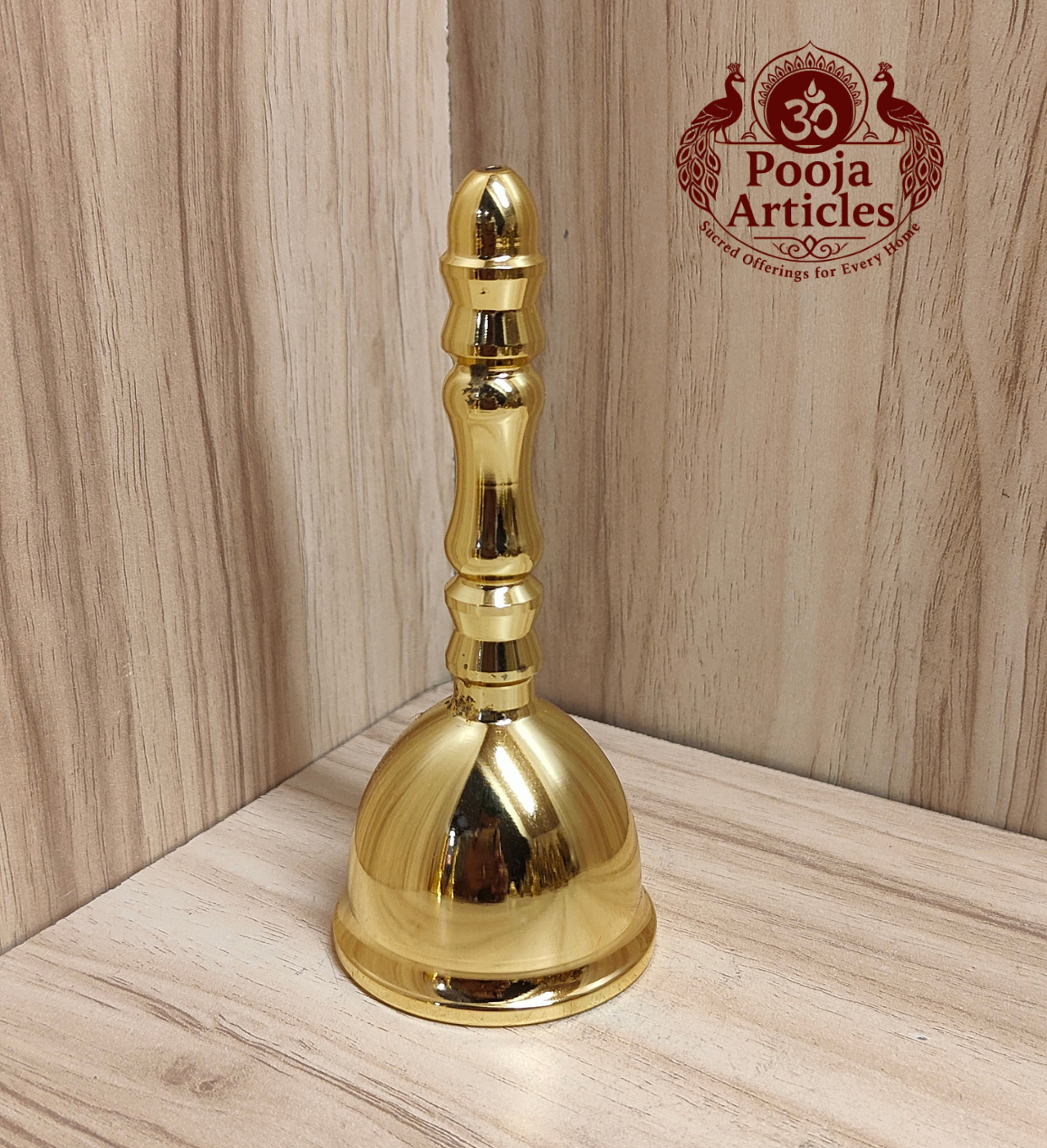 Premium Brass Pooja Bell 4.5 Inch – 150g