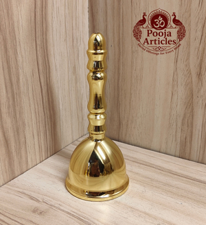 Premium Brass Pooja Bell 4.5 Inch – 150g