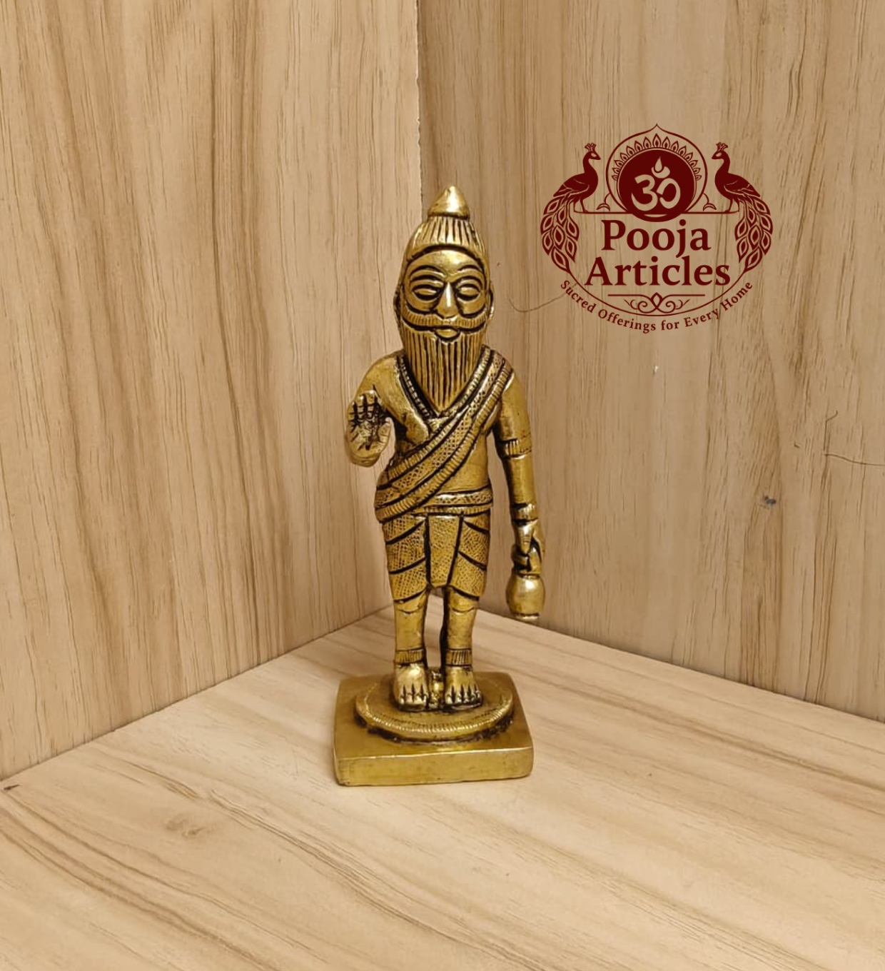 Brass Agathiyar Statue 4.5 Inch