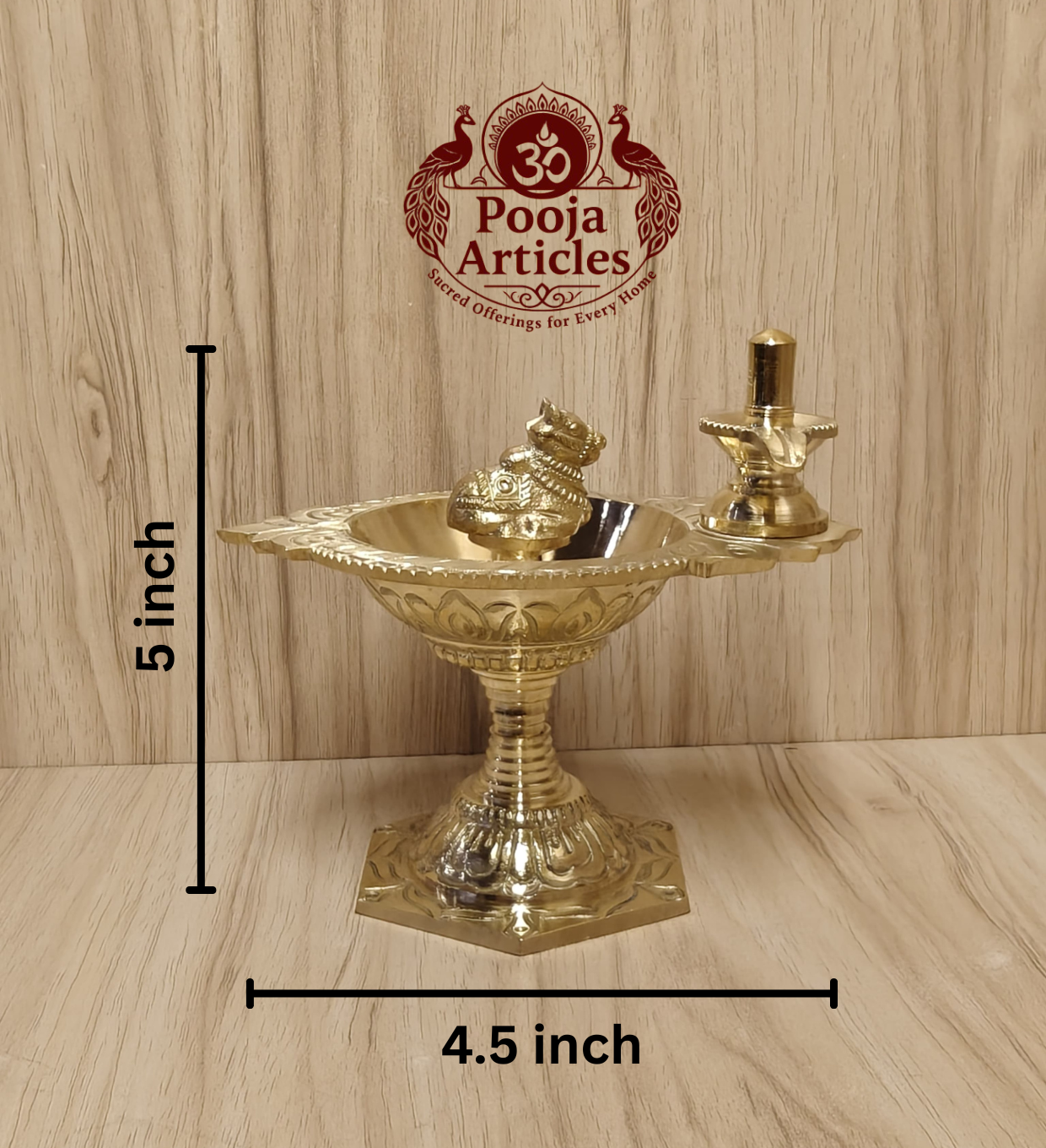 Brass Pradosha Vilakku 5 Inch