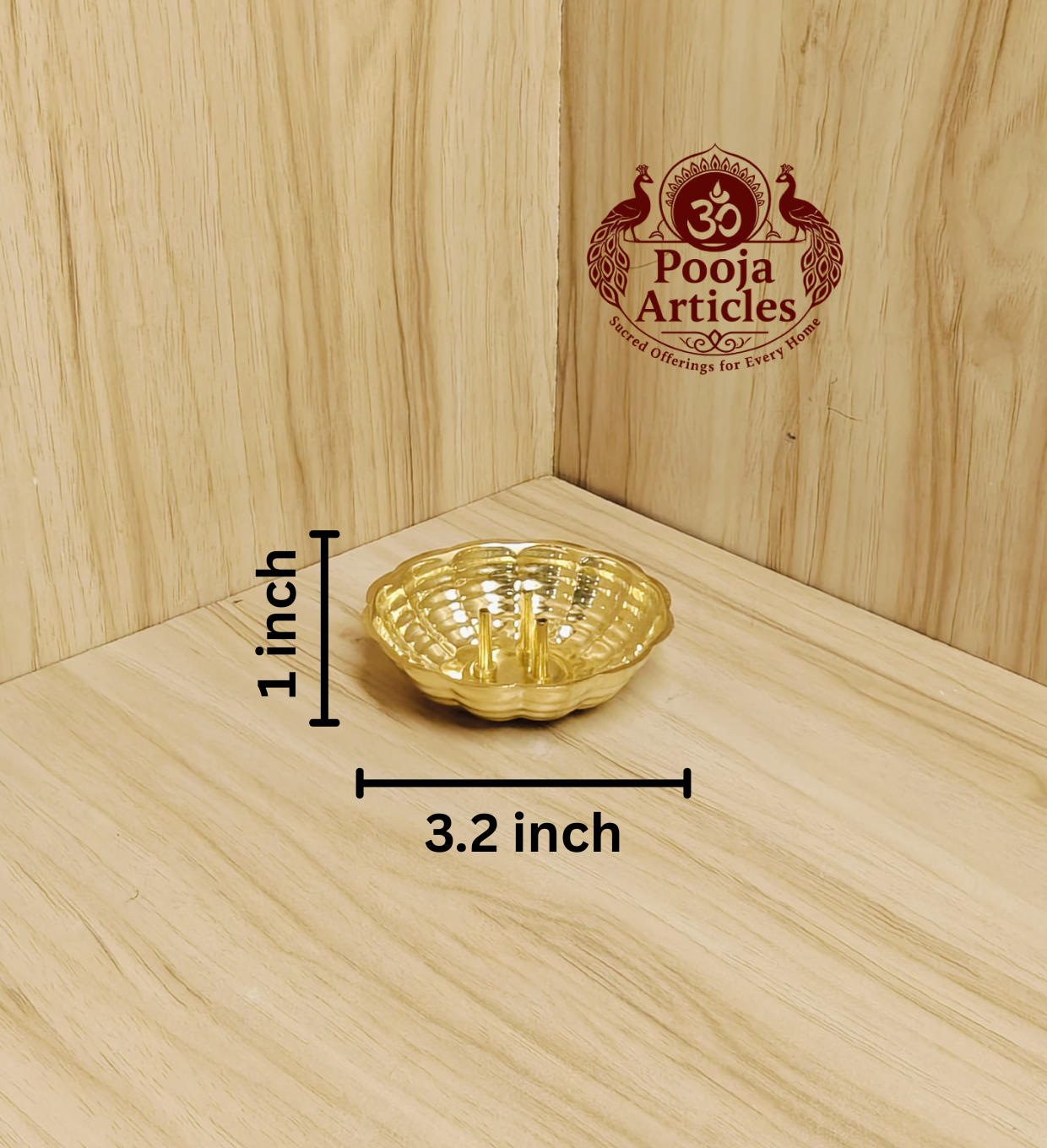 Brass Agarbatti Stand Size 0 – 30g