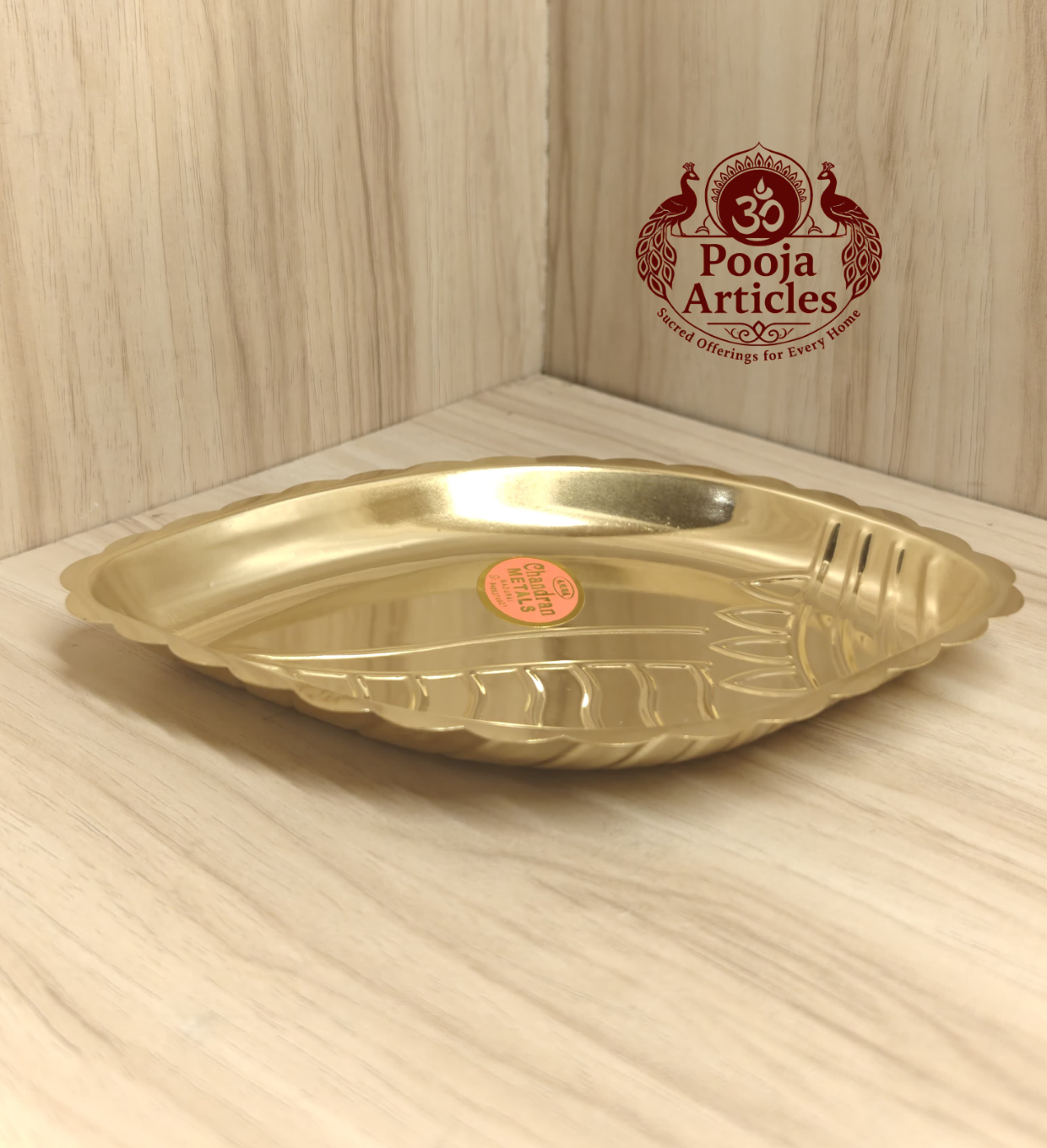 Brass Shanku Plate 7 Inch