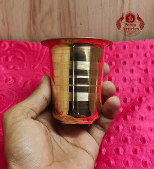 Copper Glass Tumbler 3.2 Inch - front view