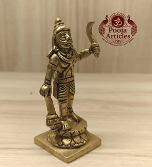 Brass Karuppasamy Idol 4.2 Inch