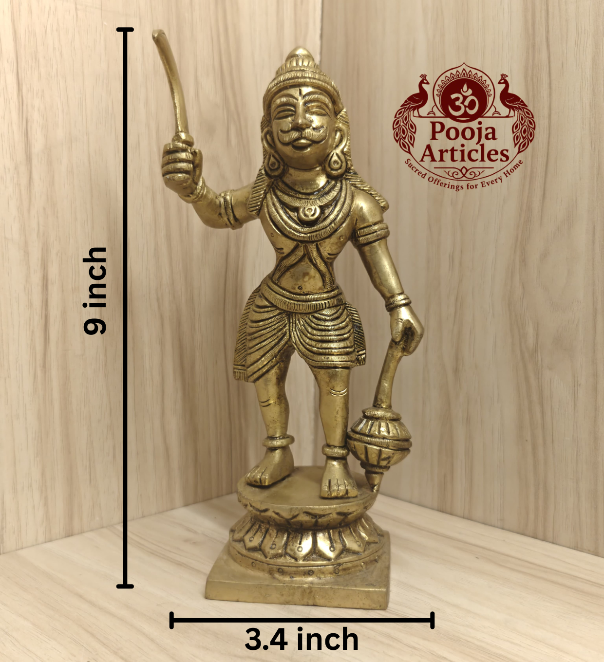 Bronze Karuppasamy Vigraham 9 Inch