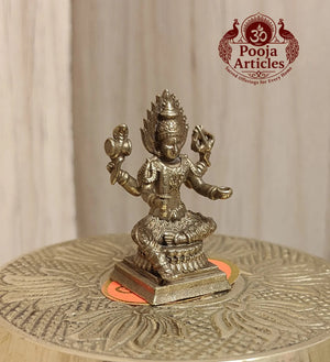 Miniature Brass Mariamman Statue 1.5 Inch Pooja Articles