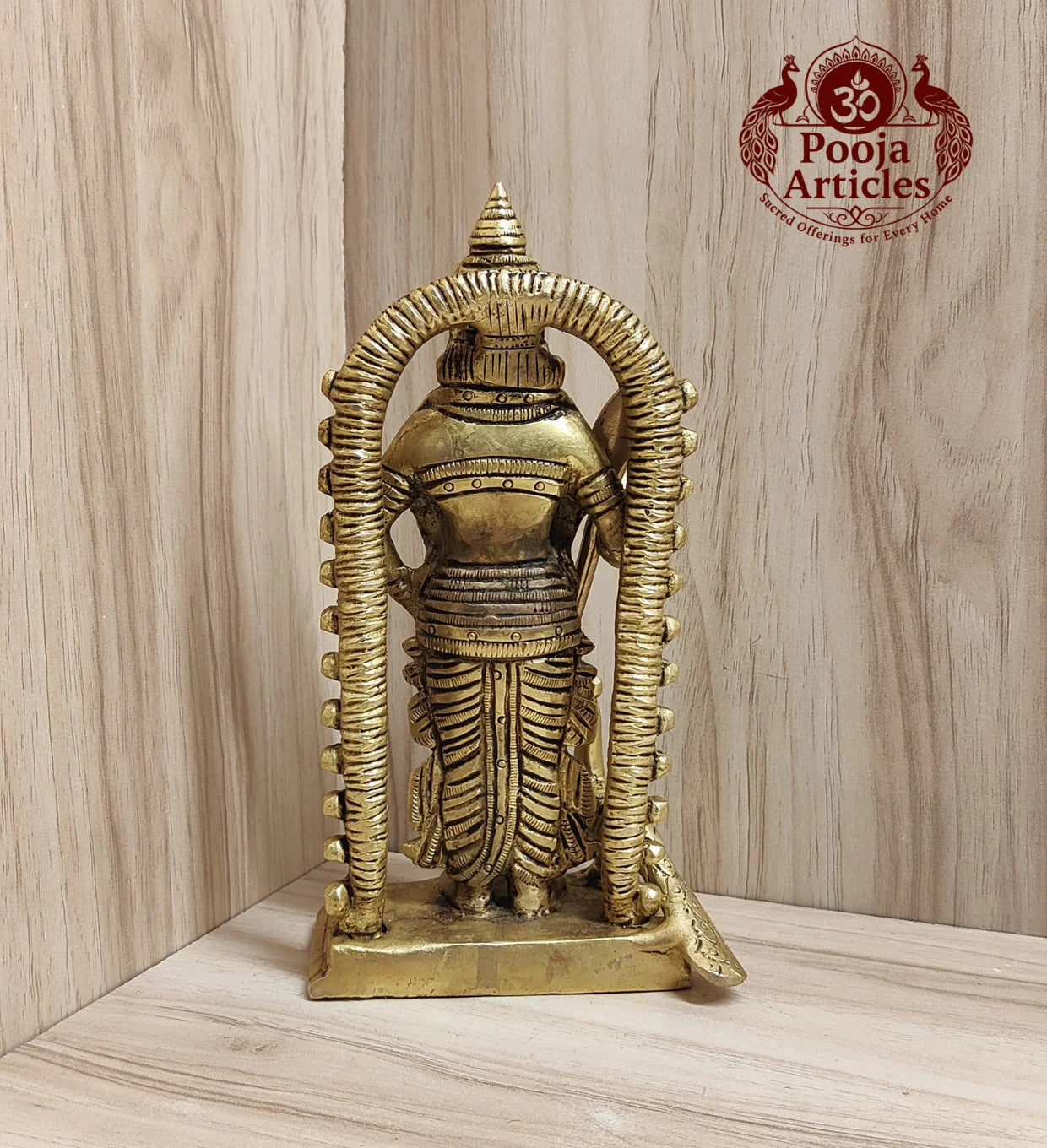 Brass Malaysia Murugan Idol 7 Inch Pooja Articles