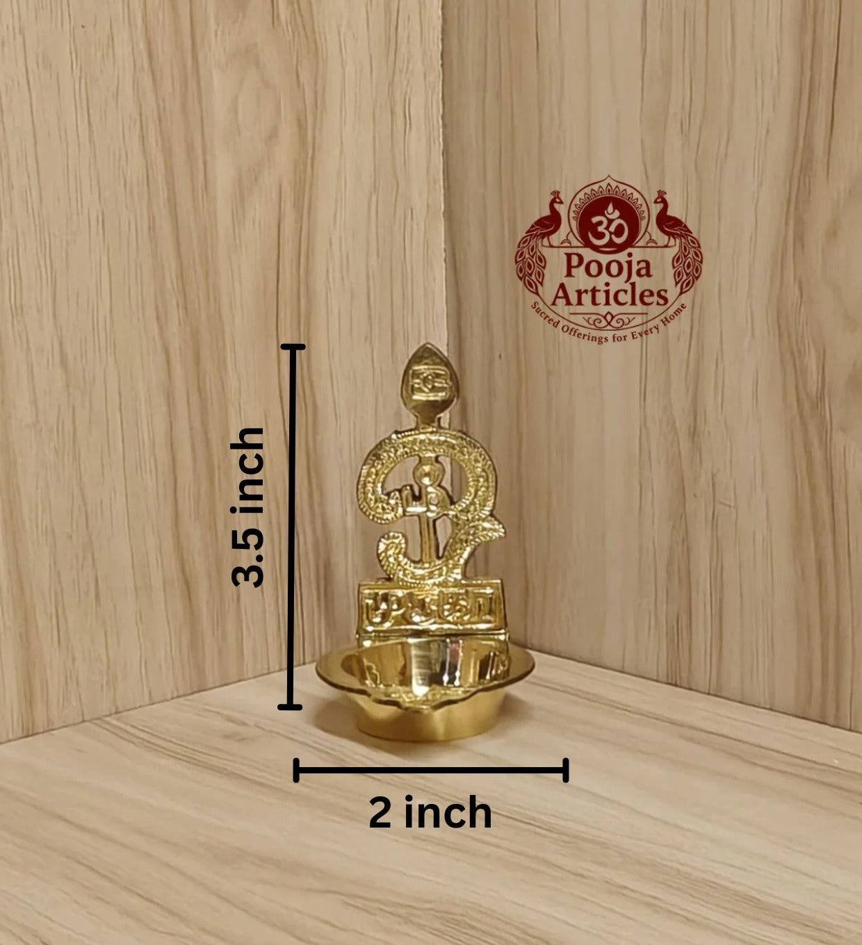 Brass Om Vilakku 3.5 Inch