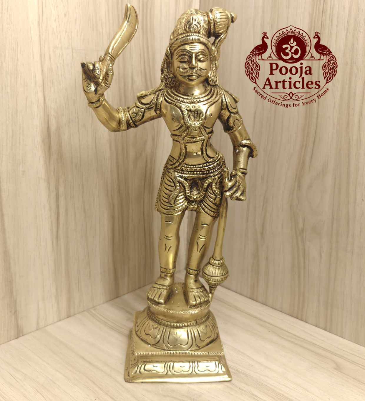 Bronze Karuppasamy Statue 11.5 Inch