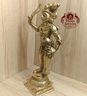 Bronze Karuppasamy Statue 11.5 Inch