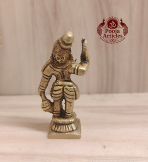 Brass Karuppasamy Statue 2.6 Inch