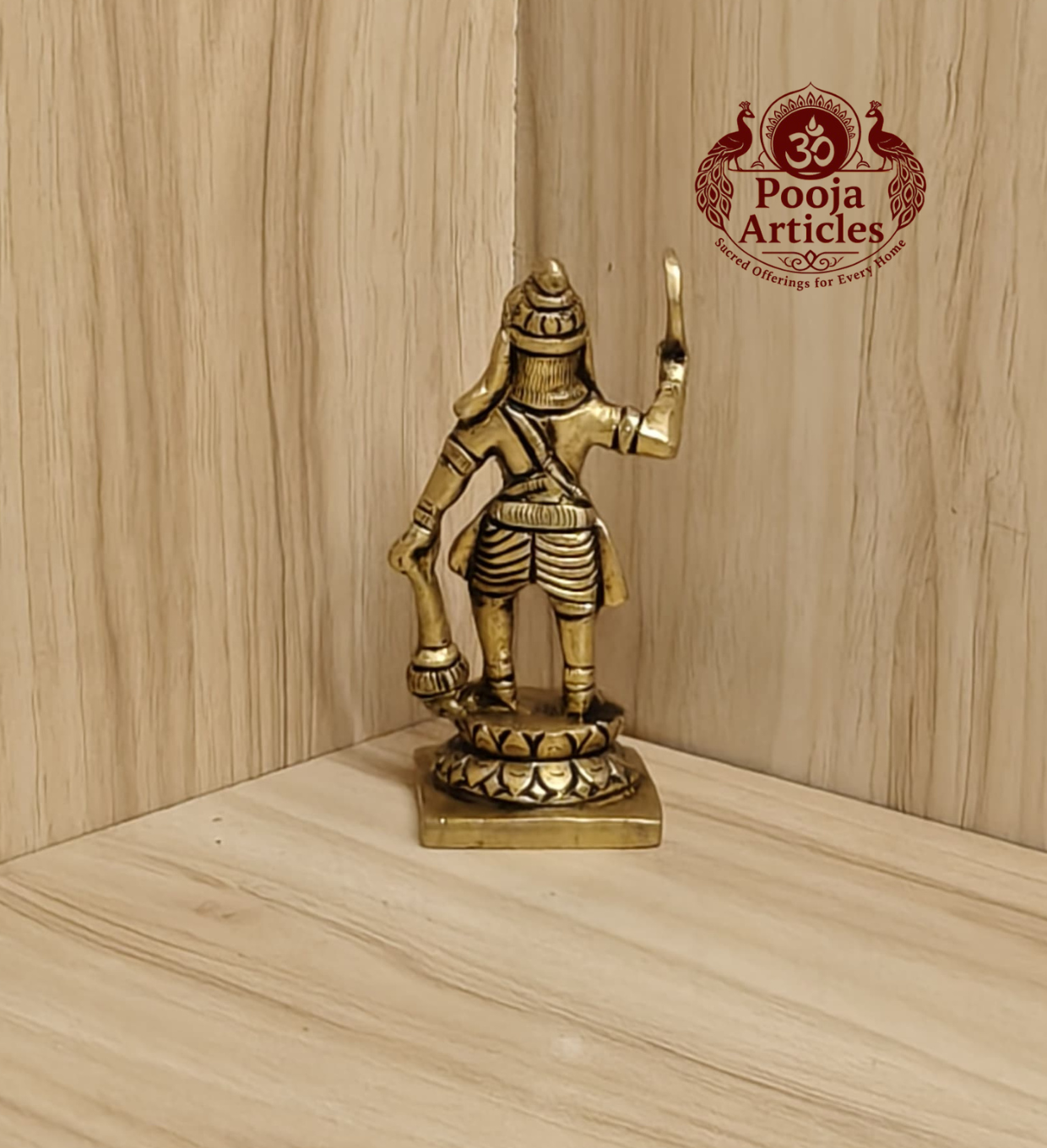 Brass Karuppasamy Statue 5.5 Inch