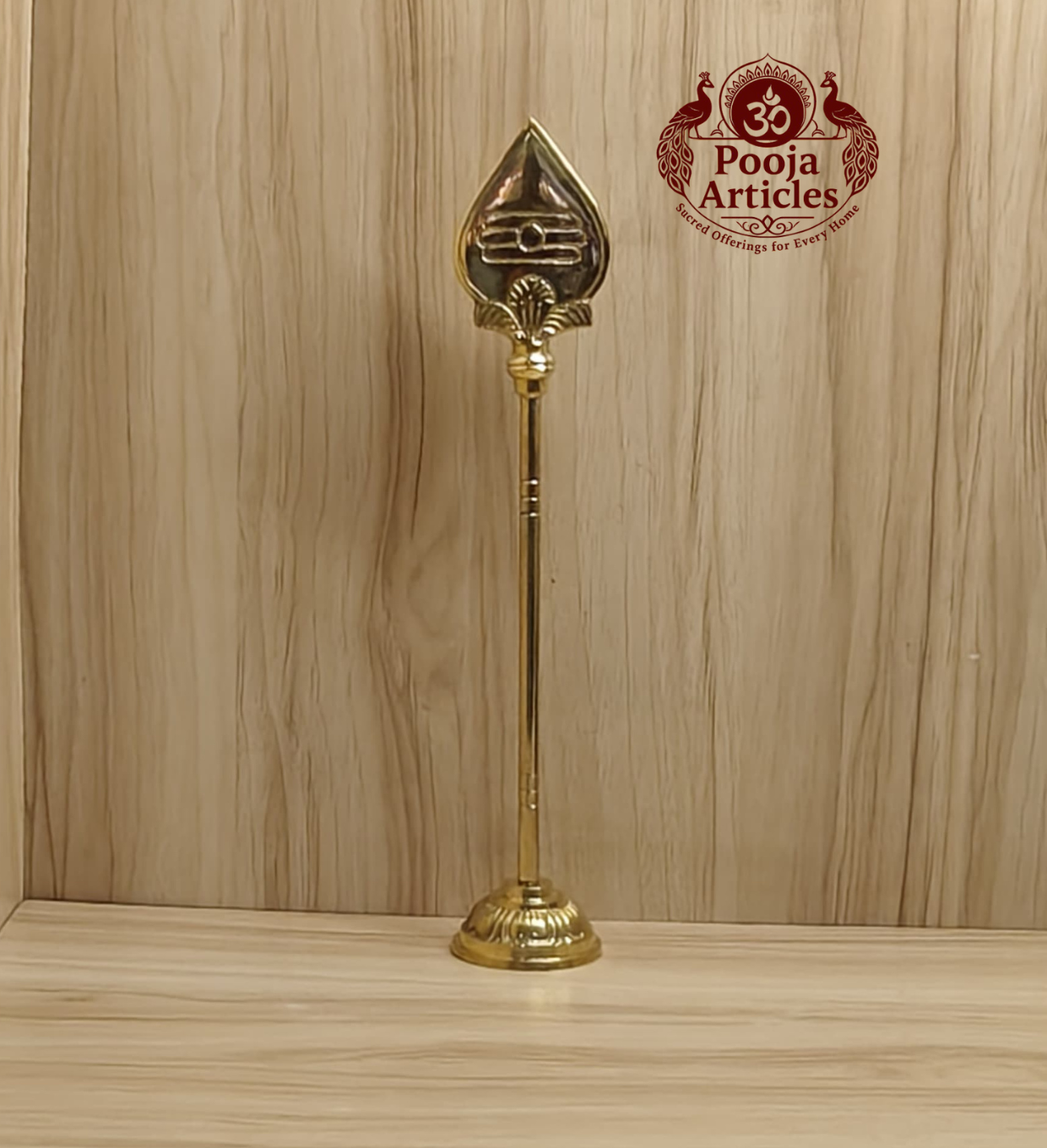 Brass Vel Stand 12 Inch