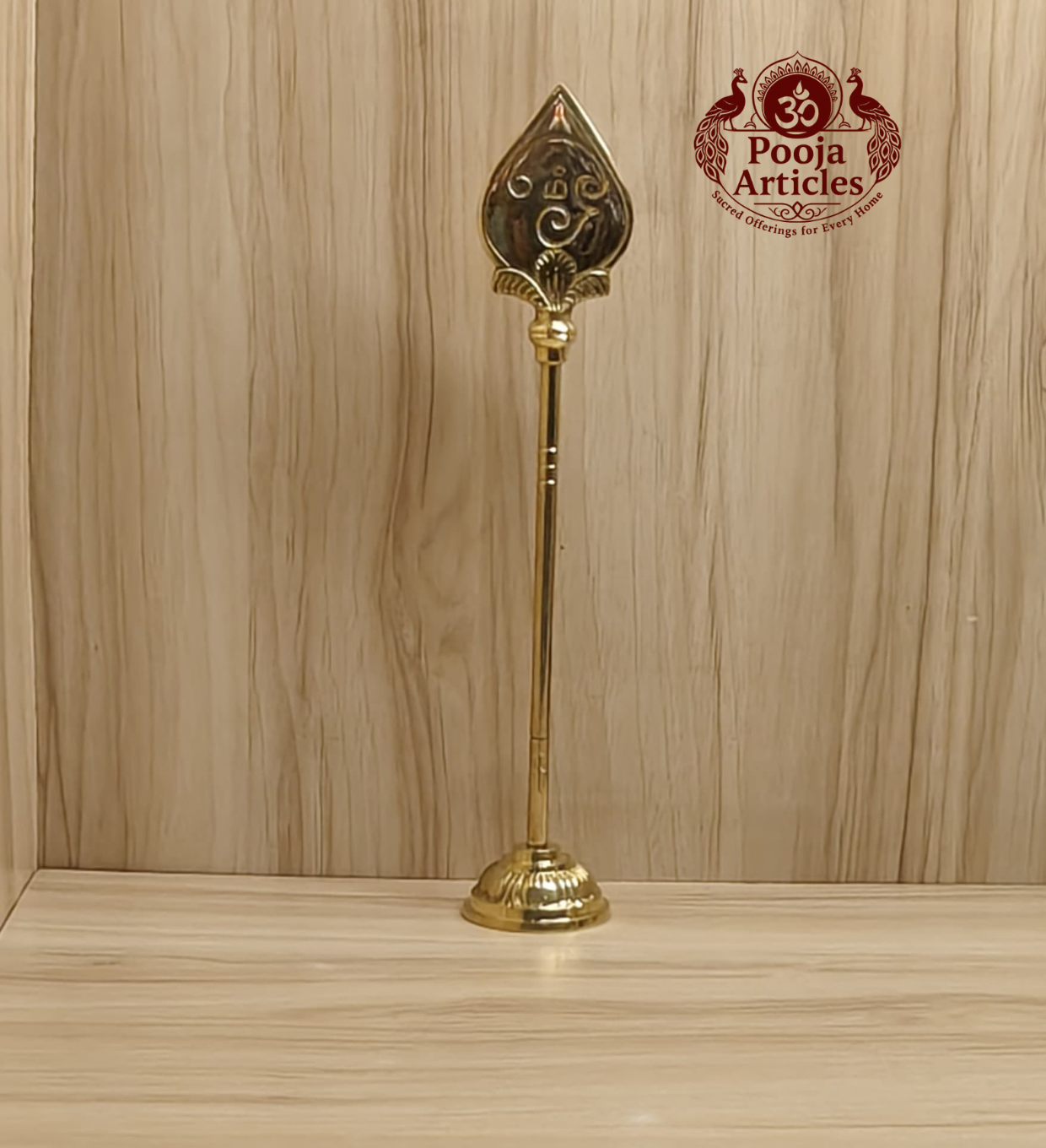 Brass Vel Stand 12 Inch