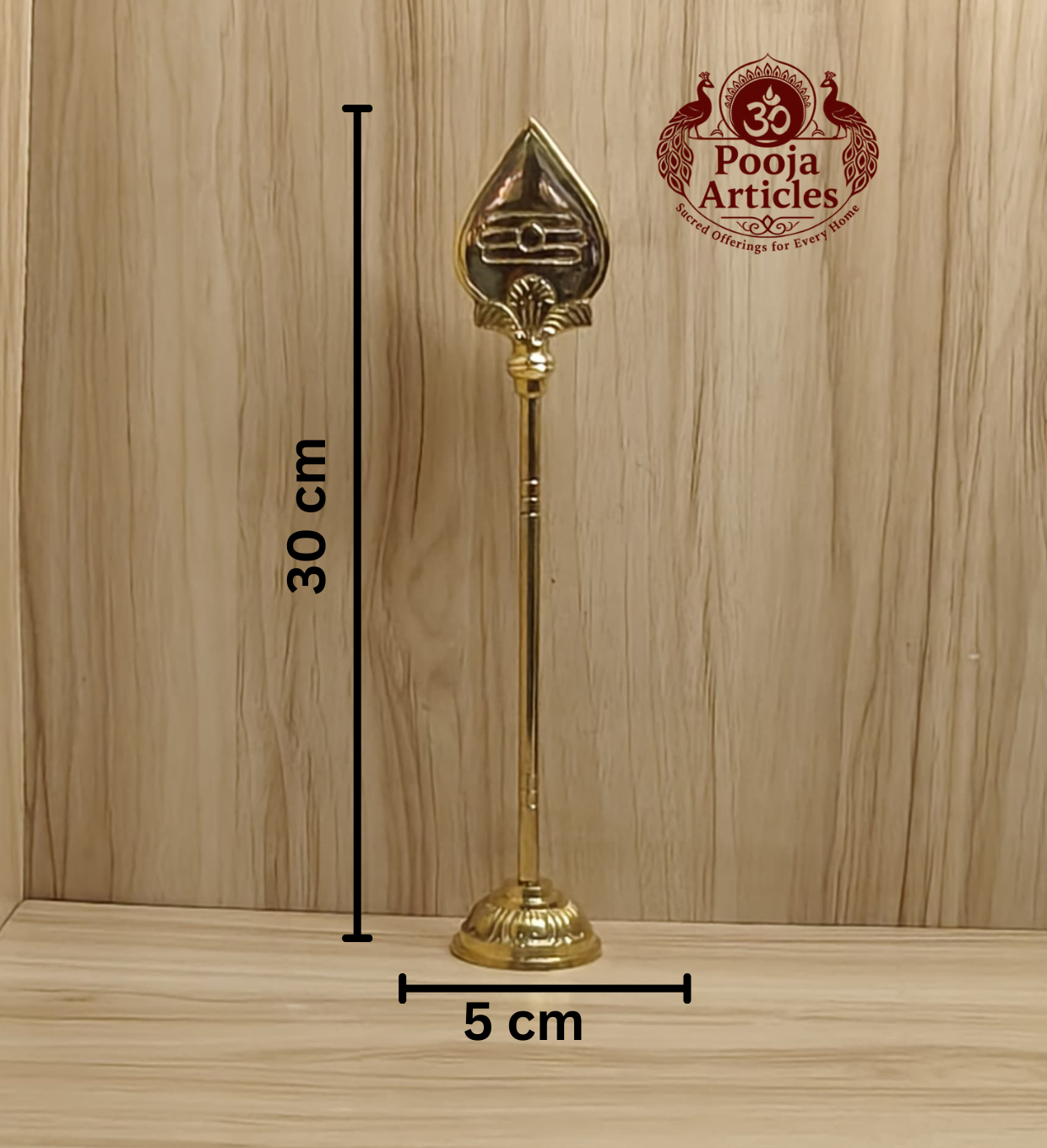 Brass Vel Stand 12 Inch