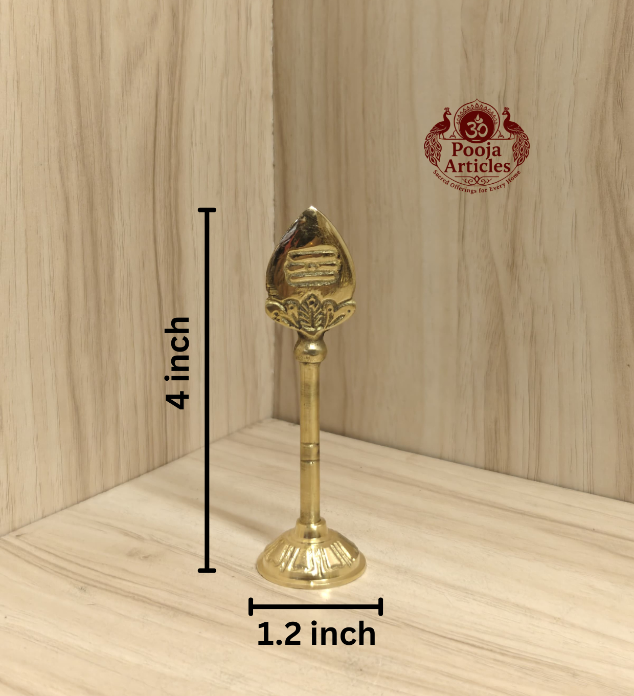 Brass Vel Stand 4 Inch
